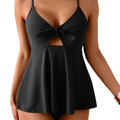 Printed Two-Piece Bikini Figure-Lifting Tummy-Hiding Tankini For Women
