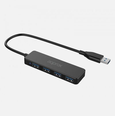 Approx Hub 4 Ports USB 3.0 Black 4XUSB3.0/ USB-A — image 1