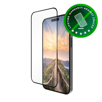 DBRAMANTE1928 Eco-shield Screen Protector Phone Mobile Phone Glass Colour Frame Black Apple Iphone 16 Pro Max. — image 1