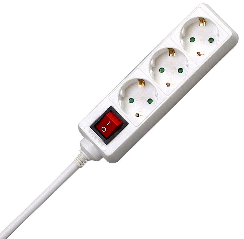 Efb 129713007 Power Strip Múltiple 1,4M 3 Salidas AC White