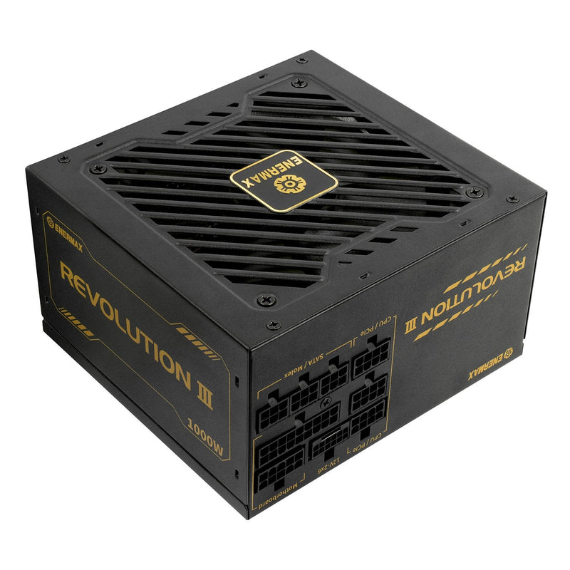 Enermax Power Supply Revolution Iii 1000W 1X GPU 12 Pines, 3X Gestión Cables PCIE ERV1000G-AHG-MAC
