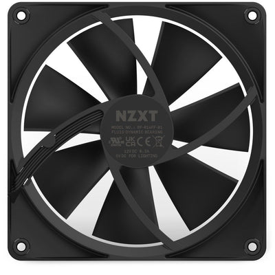 Nzxt Fan F140 RGB Single 140X140X26, RF-R14SF-B1 (1 Unit — image 1