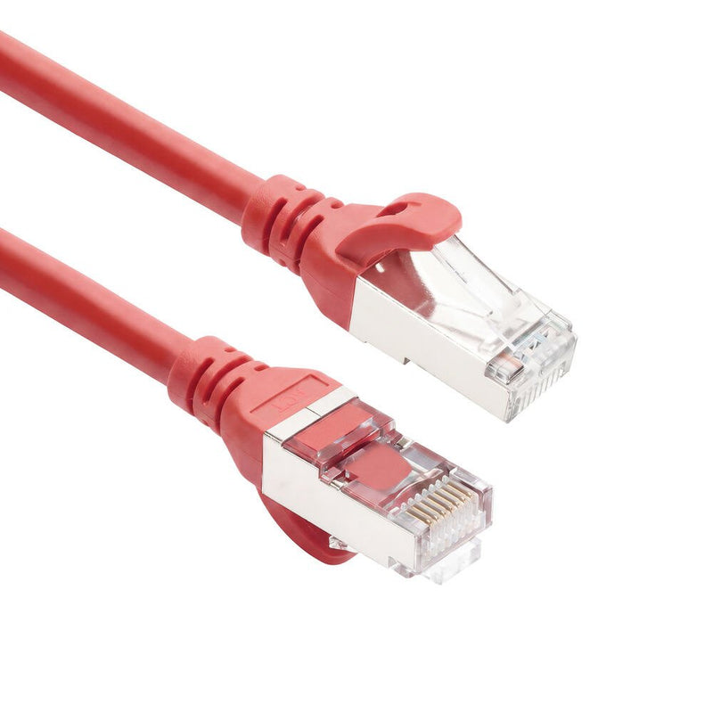 Red 3 Meters Tpe S FTP CAT.6A Ultra-flex Patch Cable Snagless With RJ45 Connectors