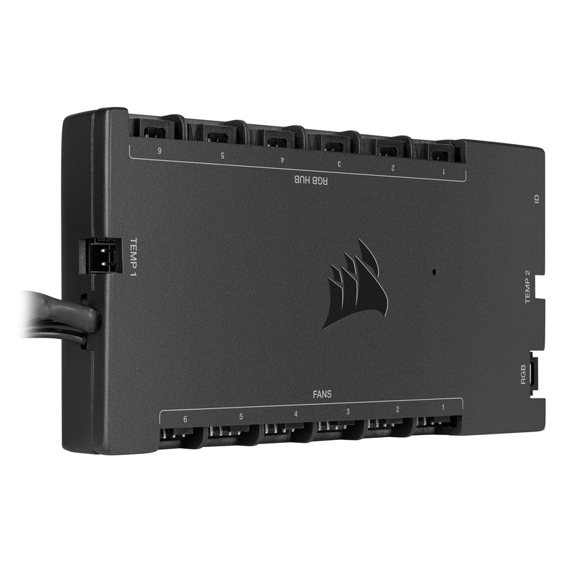 Corsair Icue Commander Core Xt Controlador Speed Fan 6 Canales Black
