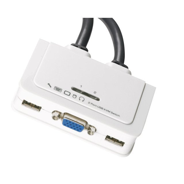 Efb 2-PORT KVM VGA-usb-audio With Kabelsätzen 2X0.9M