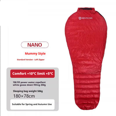 Ultralight Outdoor Camping Mummy Down Sleeping Bag