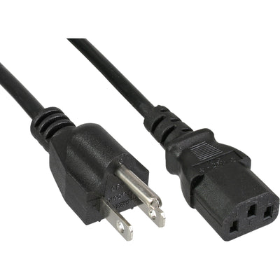 Inline Cable Power , Plug Ee. Uu. a Connector IEC C13 3 Pines, Black 18 Awg, 1,0M — image 1