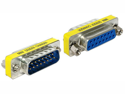 Delock Adapter Sub-d 15PIN M/H Portschoner — image 1