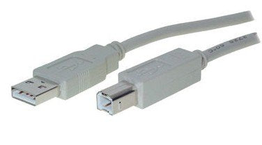 Helos USB 2.0 Cable Serie Printer B, 5M, Grey — image 1