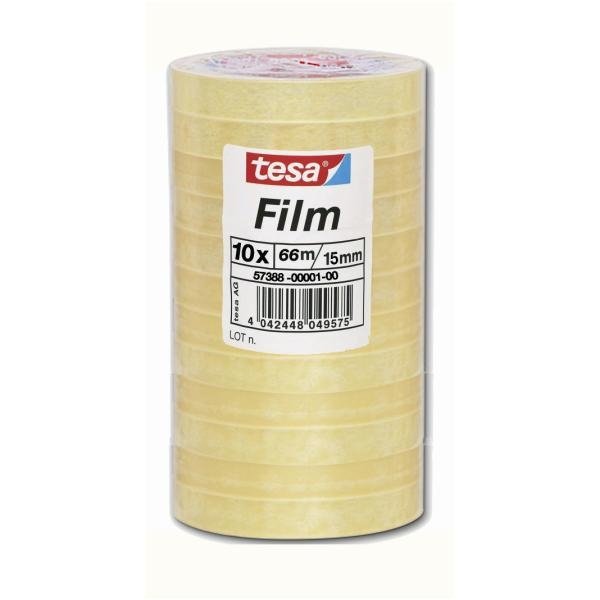 Tesa 57388-00001-00 Tape Adhesiva 66M Transparent 10 Pieces
