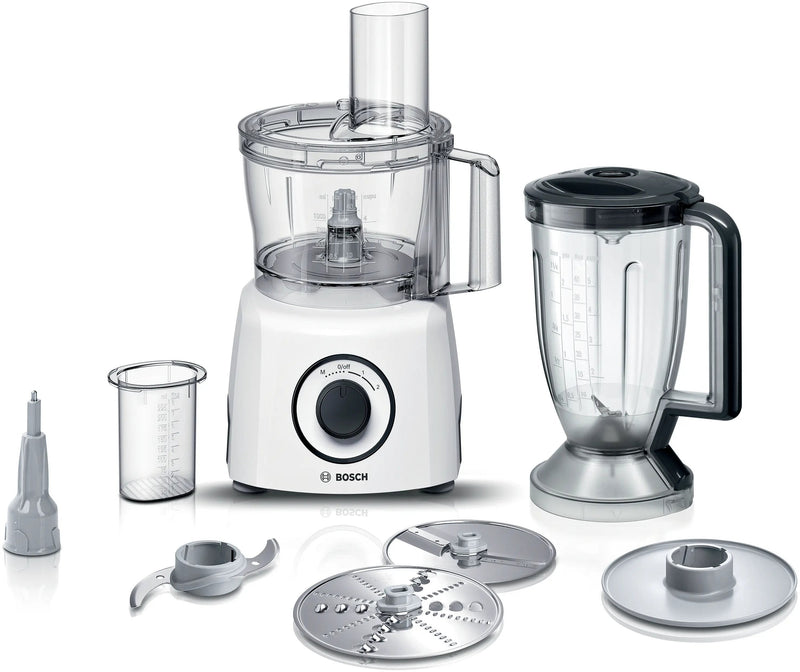 Bosch MCM3230W Multitalent 3 Food Processor, Power 800W, Volume 2.3 L, White