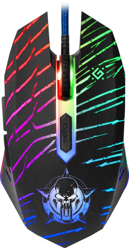 Defender Dark Agent GM-590L Mouse Mano Derecha USB Type a Óptico 12800 DPI