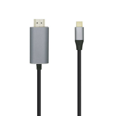 Aisens USB Cable -c a HDMI 4K@60HZ - USB-C/M-hdmi/M - 1.80M - Black — image 1