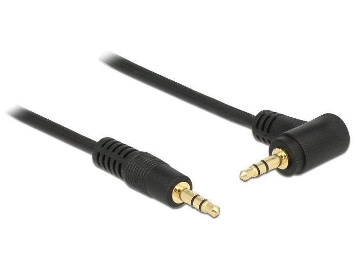 Delock Cable Connector Audio Connector 3,5MM Connector 3,5MM Black 1 Tape Measure Ángulo 83754