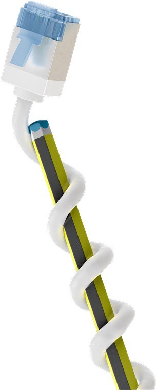 Goobay Cable Patch Ultraflexible CAT.6A Slim U/FTP White 5 Metres Clavijas Extracortas 74338 — image 1