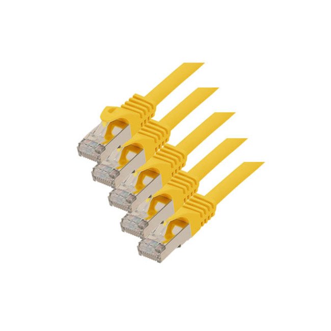 S-conn CAT.7 S/FTP 0.5M Network Cable Yellow 0,5M CAT.7 S/FTP (s-STP)