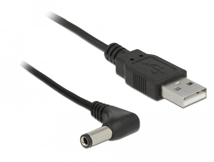 Delock Cable Power USB DC 5.5X2.5 90° M 1.5M