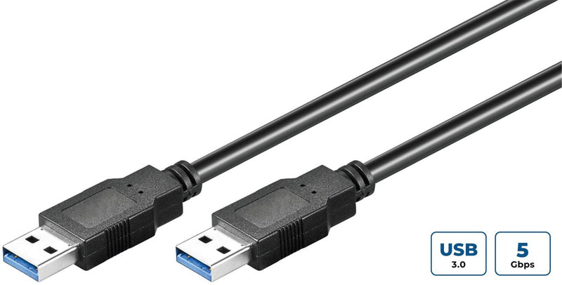 Microconnect USB3.0AA1B USB Cable USB 3.2 Gen 1 (3.1 Gen 1) 1M USB a Black