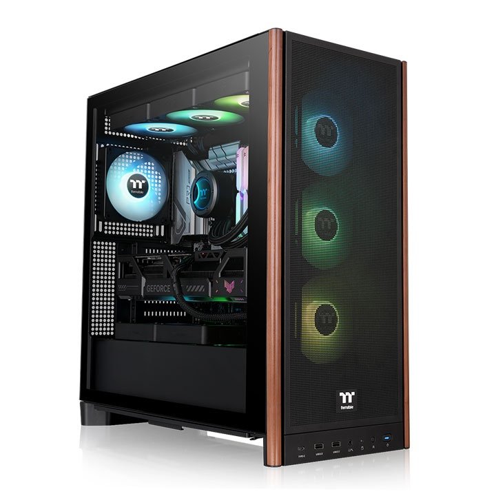 Thermaltake PC Case Midi S370 Ws Black CA-11J-00M1WN-00