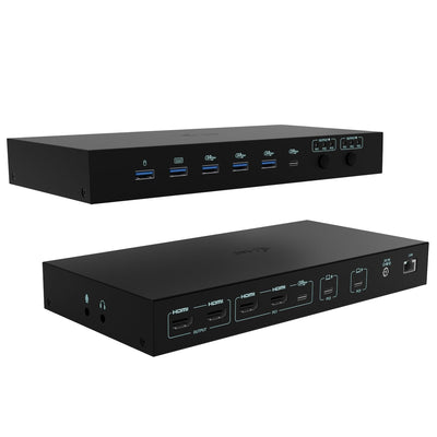 I-tec USB-C KVM Docking Station For 3 Hosts 2x HDMI 1XGLAN 1x USB-C GEN2 3x USB-A GEN2 2x USB-A 1.1 1XAUDIO 1X — image 1