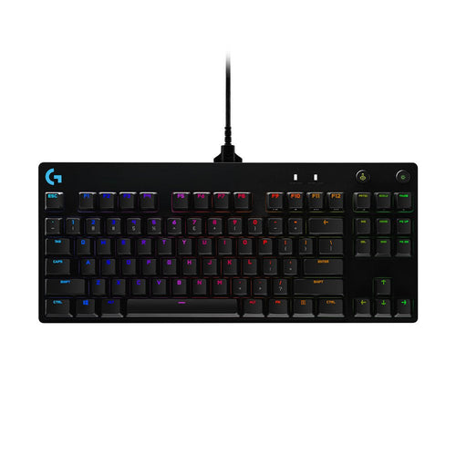 Logitech G Pro Keyboard Retroiluminación USB QWERTY Spanish Switch Gx Blue Clicky Black — image 1