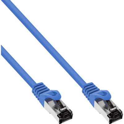 Inline Network Cable S/FTP Pimf CAT.8.1 Libre Halógenos 2000MHZ Blue 0,25M — image 1