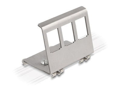 Delock 88139 Stand Metallic Keystone 3 Ports Riel Din — image 1