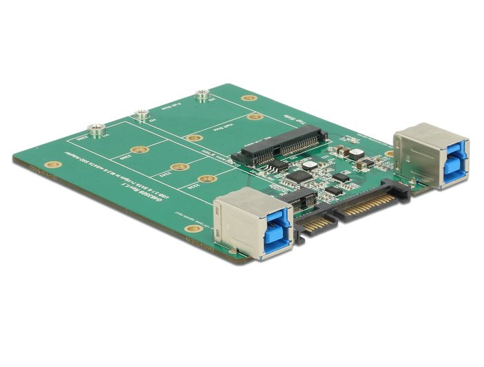 Convertidor SATA USB 3.1 Type B Connector Female M.2 Msata Slot
