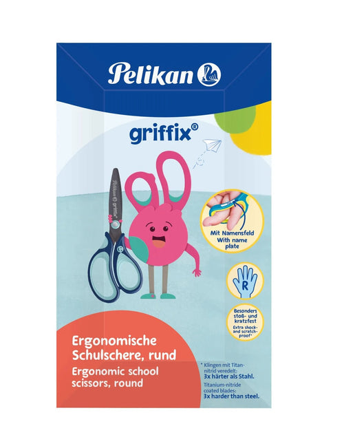 Pelikan Griffix Scissors Escolares Diestro Round 14CM Blue — image 1