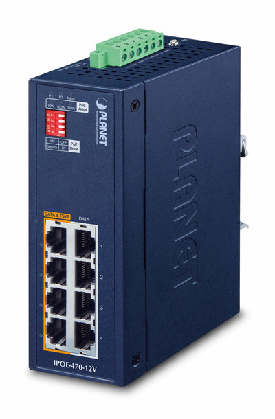 Planet Switch Injector Industrial 4 Ports Ge 802.3BT PoE + — image 1