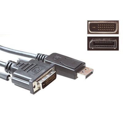 Conversion Cable DisplayPort Male To DVI Male 3,00M — image 1
