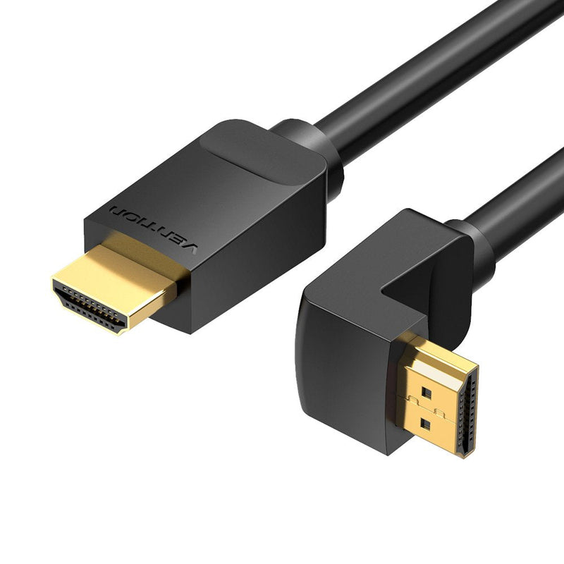 Vention HDMI Cable 2.0 4K Acodado Aaqbg HDMI Male HDMI Male 1.5M Black