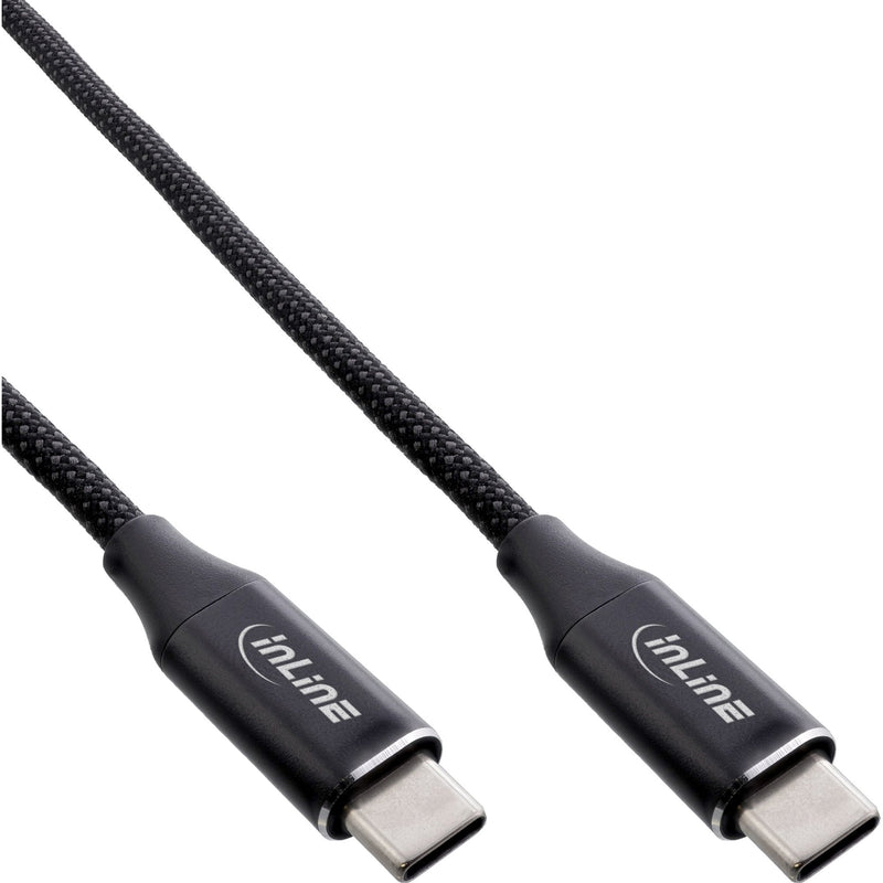 Inline® Magnetic USB-C Cable USB-C Male/Male, 100W, Black, 2M