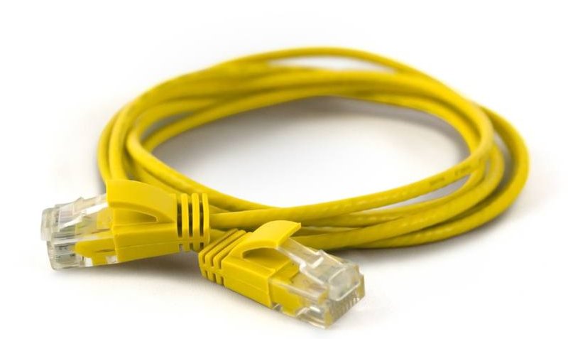 Wantecwire UTP, Cable Extra Thin CAT.6A, D 2,8MM, Yellow Length 0,50M