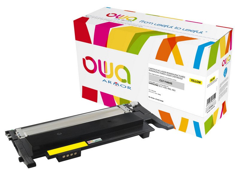 Owa Toner Compatible With Samsung CLT-Y404S/Els Yellow (1.000 S.)