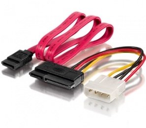 Equip Cable Power SATA 15 + 7POL H 4PIN + SATA 7PIN — image 1