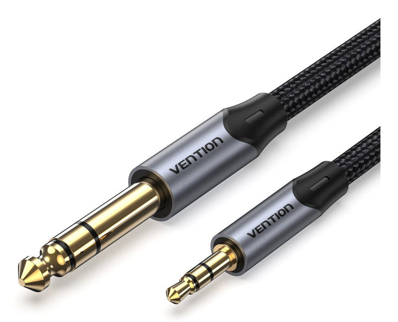Vention Cable Stereo Bauhi Jack 3.5 Male Jack 6.3 Male 3M Grey