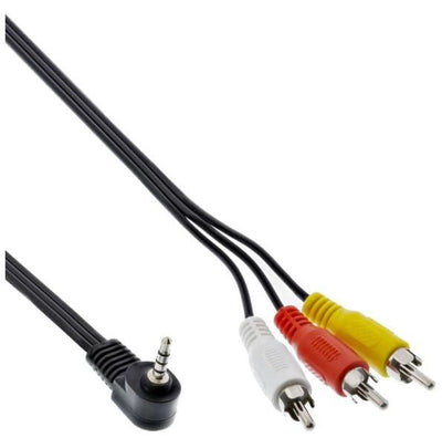 Inline Cable Audio/Video 3.5MM 4 Pin Male a 3X Rca Camcorder Digital 1.5M — image 1