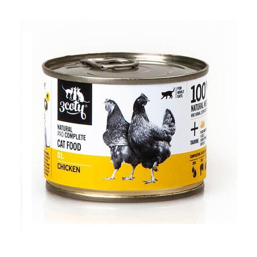 3COTY Chicken With Hearts For Adult Cats 180G — image 1
