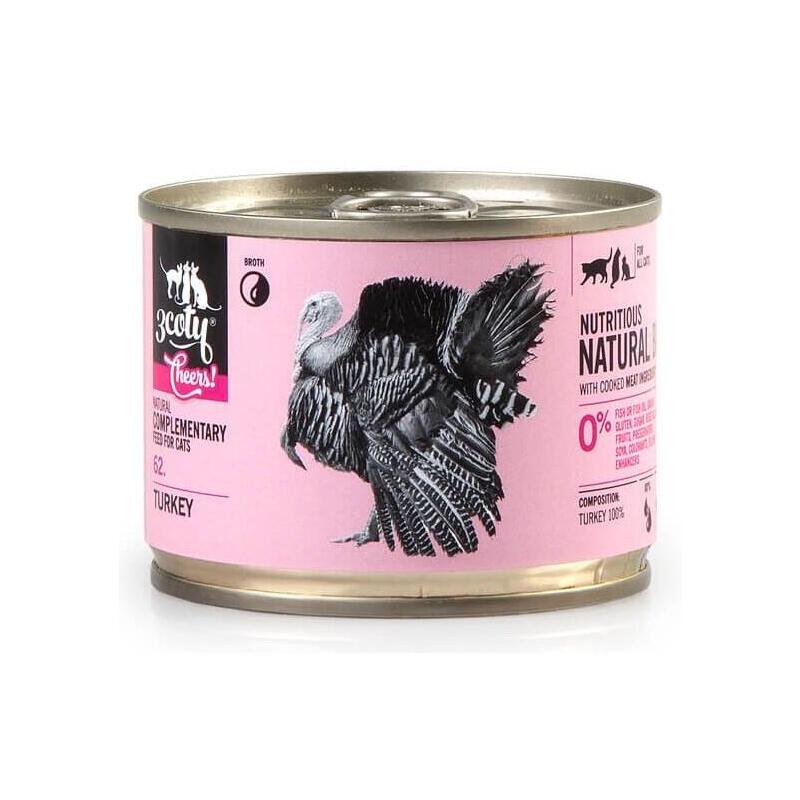 3COTY Turkey Cheers! Complementary Feed Cats 160G
