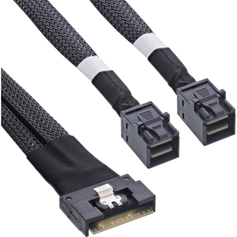 Inline® Slim Sas Cable SFF-8654 8I a 2X SFF-8643, 0.75M