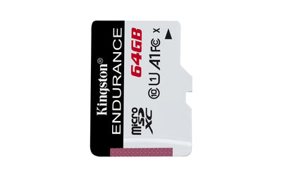 Kingston 64GB Microsdxc Endurance 95R/30W C10 A1 Uhs-i Card Only 64GB, Uhs-i U1 Class 10, 11 X 15 X 1MM — image 1