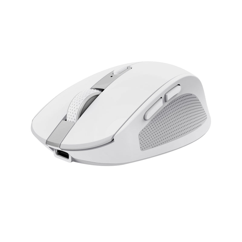 Trust Wireless Mouse Bluetooth Ozaa Compact Wireless Battery Rechargeable Up To 3200 DPI White