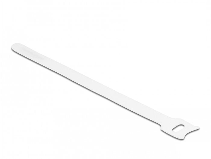 Delock Klett-cablebinder L 200 X B 12MM White 10 Pieces