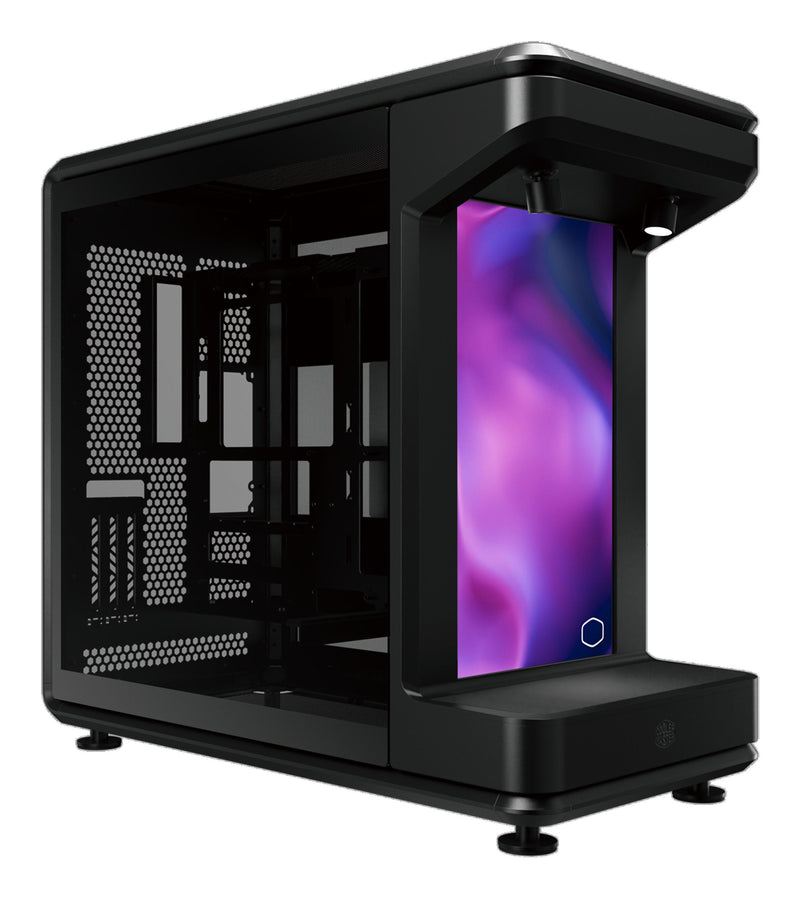 Cooler Master PC Case Masterframe 360 Stage LCD Black Tempered Glass X 2) MF360-KHNN-S02