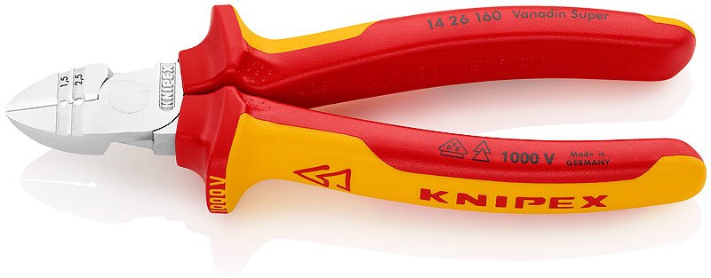 Knipex Pelacables Cortadores Diagonales 14 26 160, Pliers 1426160