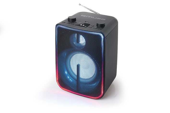 Muse M-1802 Dj Black Bluetooth Speaker Fiestas With Battery