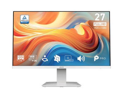 MSI Monitor 27 Pro MP273W E14 IPS FHD 1920*1080 144 HZ Mm HDMI VGA DP White — image 1