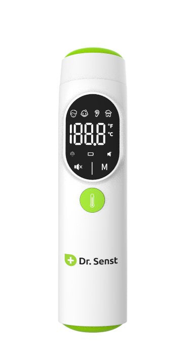 Dr. Senst DET-20F Thermometer With Sensor Remote Green White Or Ído, Frente Buttons