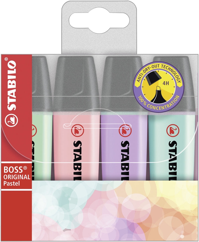 Stabilo Pack 4 Marcadores Fluorescentes - Trazo Entre 2 And 5MM